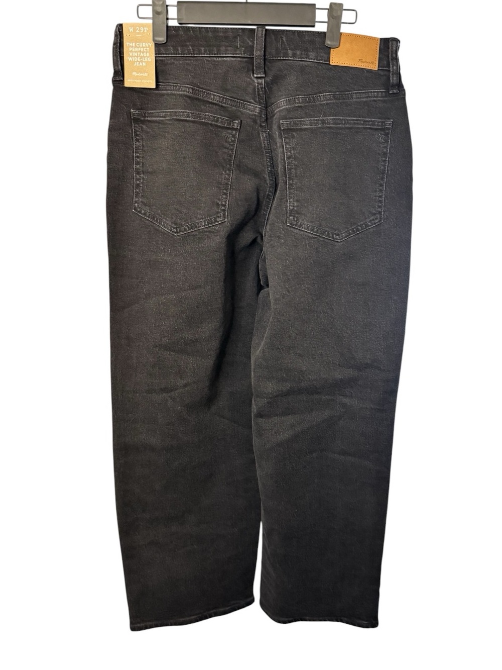Madewell | The Curvy Perfect Vintage Wide Leg Jean - High Rise -Washed Black NWT - Picture 3 of 9